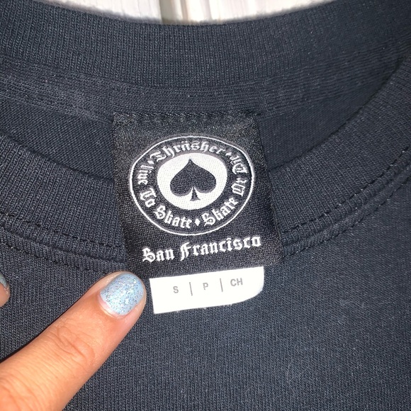 SOLD Thrasher Crop Top - Picture 2 of 2